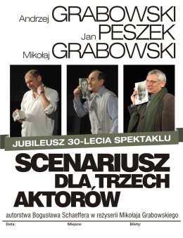 Scenariusz dla trzech aktorów - Bogusława Schaeffera