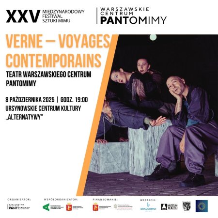 „Verne – Voyages contemporains” | sceniczna premiera spektaklu Warszawskiego Centrum Pantomimy| koncepcja spektaklu: Krzysztof Czubaszek | scenariusz i reżyseria: Bartłomiej Ostapczuk