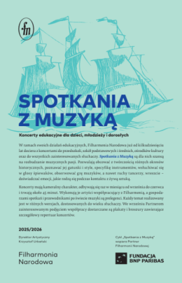 Filharmonia Narodowa dla dzieci - Spotkania z muzyką w Zielonce