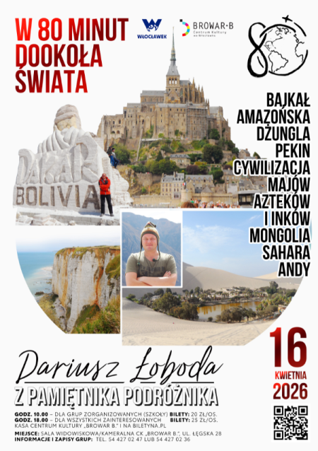 W 80 minut dookoła świata - spotkanie z Dariuszem Łobodą „Z pamiętnika podróżnika”