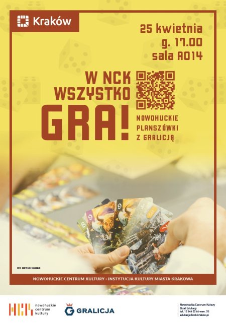 W NCK wszystko GRA! planszówki z Gralicją!