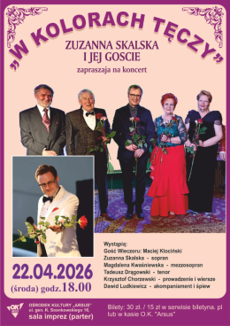 „W kolorach tęczy” koncert z cyklu Zuzanna Skalska i jej goście