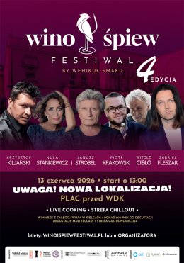 Wino i Śpiew Festiwal Kielce 2026 WDK