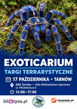 Tarnów - Targi Terrarystyczne Exoticarium + Wystawa Pająków