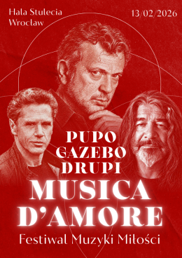 FESTIWAL MUZYKI MIŁOŚCI: Pupo, Drupi, Gazebo "MUSICA D'AMORE" – Wrocław