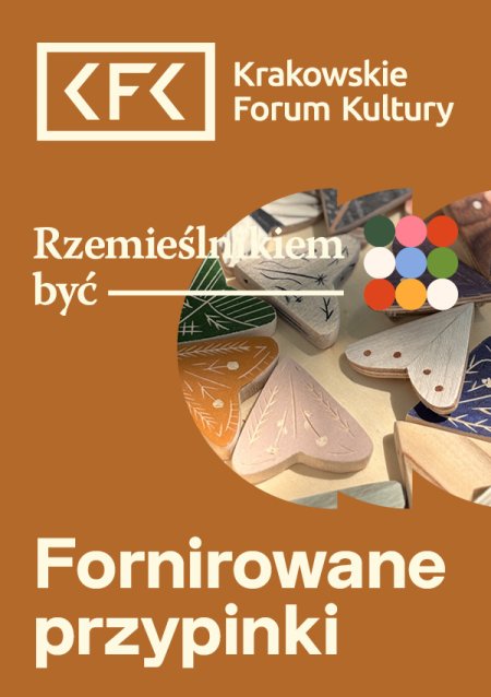 Rzemieślnikiem być | Fornirowane przypinki