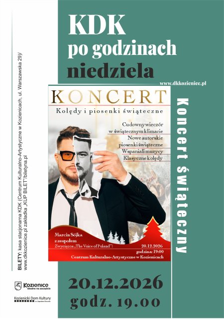 Kolędy i piosenki świąteczne z Marcinem Sójką - koncert