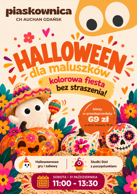 Halloween dla Maluszków - Kolorowa Fiesta bez straszenia W Piaskownicy 31 października 11:00