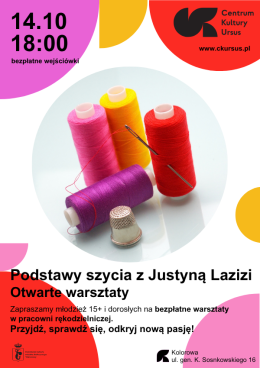 Podstawy szycia z Justyną Lazizi
