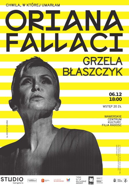 "Oriana Fallaci" - Spektakl Ewy Błaszczyk