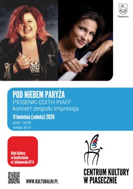 POD NIEBEM PARYŻA. PIOSENKI EDITH PIAFF. KONCERT ZESPOŁU IMPRESSJA.